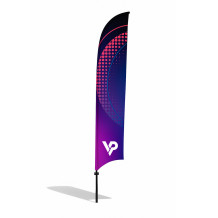 Beachflag reklaminė vėliava Įvyniojama L 410 cm - 4,1 m aukščio vėliava su spauda | Vprintshop