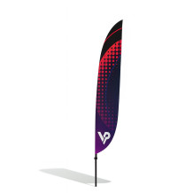 Beachflag advertising flag Winder L 410 cm - high flag 4,1 m with printing | Vprintshop