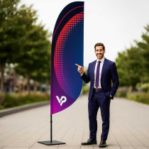 Beachflag reklámzászló Winder 260cm | Gyártó vprintshop.eu