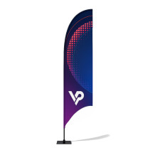 Beachflag drapeau publicitaire Winder XL 510 cm - plus haut drapeau de 5 m, mât + base | Vprintshop