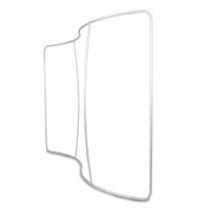 Atlantis type S curved textile wall - lightweight advertising wall for trade fairs, events, conferences, booth, photo backdrops