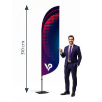 Beachflag flaga reklamowa Winder M - 350cm | Producent vprintshop.eu