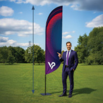 Beachflag flaga reklamowa Winder M - 350cm | Producent vprintshop.eu