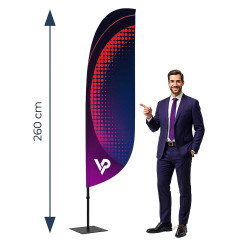 Beachflag flaga reklamowa Winder 260cm