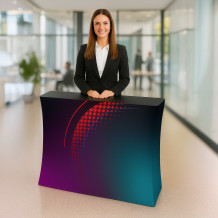 Stand rectangulaire XXL - illuminé, imprimé | Vprint..