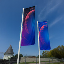 Drapeau publicitaire imprimé sur mesure - Imprimé sur mesure | Vprintshop