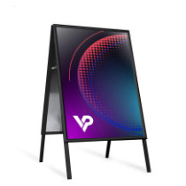 Tabouret noir Aurora - OWZ advertising stand | Vprintshop