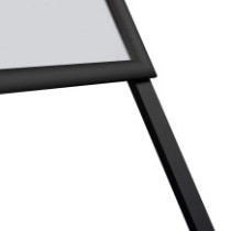 Tabouret noir Aurora - OWZ advertising stand | Vprintshop