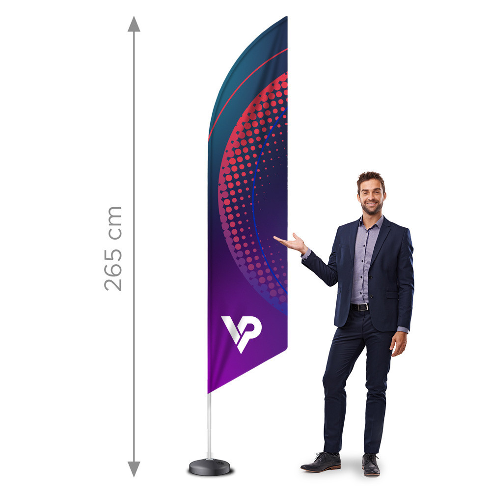 Beachflag PRO flaga reklamowa Winder aluminium