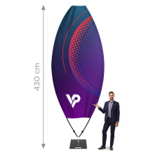 Beachflag PRO drapeau publicitaire Winder Twister - drapeau publicitaire avec surr..