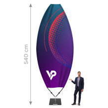 "Beachflag PRO" reklaminė vėliava "Winder Twister" - reklaminė vėliava su..