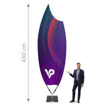 Beachflag PRO flaga reklamowa Winder Shark | Producent vprintshop.eu