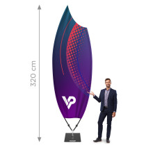 Beachflag PRO flaga reklamowa Winder Shark | Producent vprintshop.eu