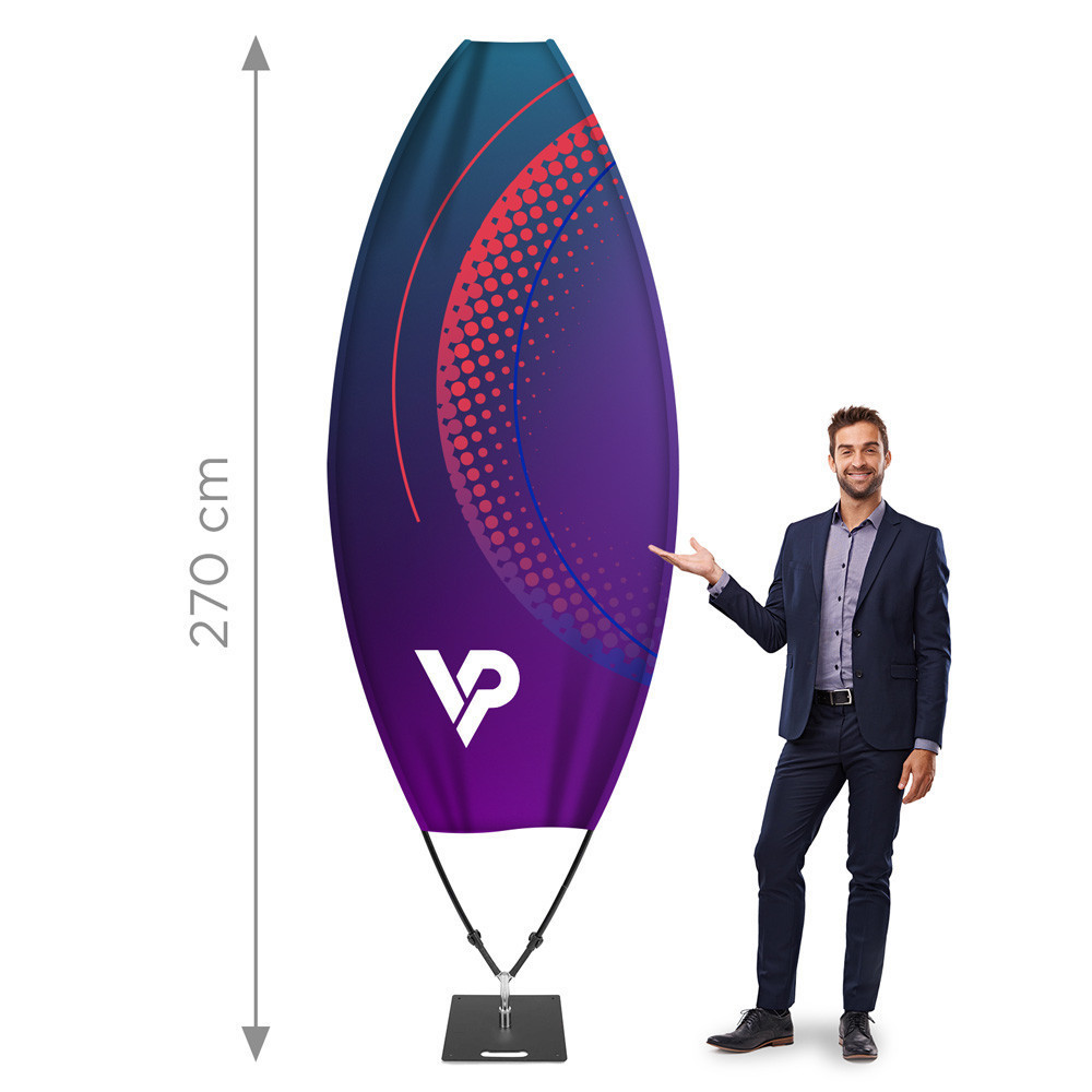 Beachflag PRO reklamná vlajka Winder Twister - reklamná vlajka s prekry..