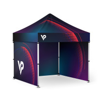 Stánok na podujatia 2,5x2,5 m s potlačou - Kompaktný reklamný stojan