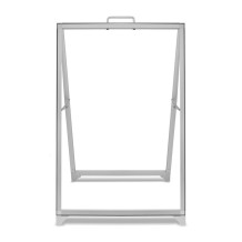 SEG A1 outdoor aluminum stool - double-sided advertising stool with replaceable graphics