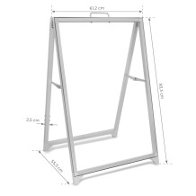Aluminium-Außenständer SEG A1 - doppelseitiger Werbeständer mit austauschbarer Grafik