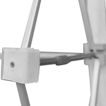 Tekstilinė reklaminė sienelė 3x3 tiesi "Velcro Pop-Up" - rodymo sistema ant "Velcro" su spauda, rėmeliu ir transportavimo krepši