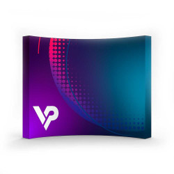 Ścianka tekstylna Velcro łukowa  POP UP