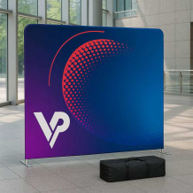 SIMPLE textile wall, exhibition, press, display - with n..