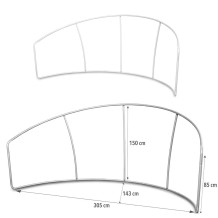 SIMPLE textile wall, exhibition, press, display - with n..