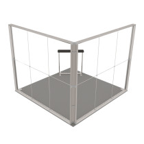 LUMIX 3x3 corner 9 m² trade fair stand - LED + stand
