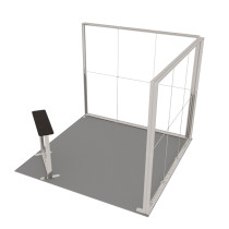 Messestand LUMIX 3x3 Ecke 9 m² - LED + Stand