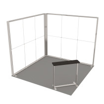 Parodos stendas LUMIX 3x3 kampinis 9 m² - LED + stendas