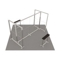 Výstavný stánok LUMIX 5x5 ostrov 25 m² - LED osvetlenie