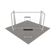 Kiállítási stand LUMIX 5x5 sziget 25 m² - LED megvilágítással