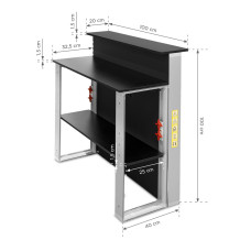 Trybunka LED BOX™ z półką | Producent vprintshop.eu