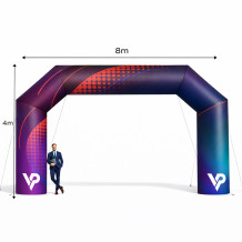 Barrière gonflable publicitaire 6x4m Standard avec impression