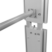 LED BOX Werbetafel 300x230cm - Lightbox Leuchtwand für Messen. Doppelseitiger Messestand mit Druck, Hintergrund