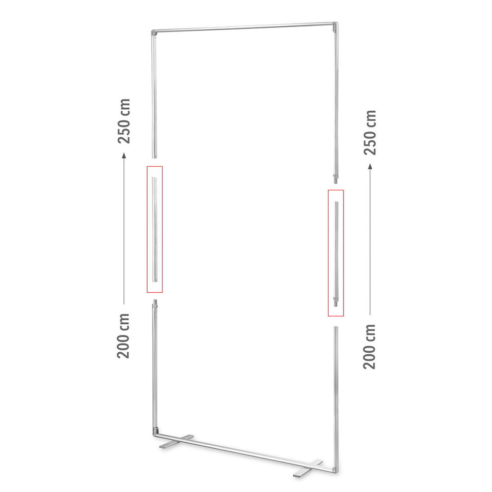 Pokladnička 2.5 - sada pro zvýšení systému MEGA SEG na 250 cm