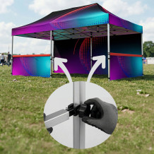 Crossbar for Halfbar tent wall 4.5 m (with handles)