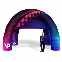 Nafukovací pavoučí stan 4x4m s potiskem | vprintshop.eu