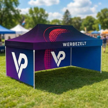 Namiot reklamowy eventowy 3 x 4,5m z nadrukiem | Producent vprintshop.