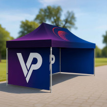 Reklamní stan na akce 3×4,5 m s barevným potiskem - VPrintShop