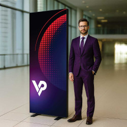 STAND LED BOX - CZARNY