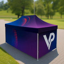 Reklamní stan na akce 3×4,5 m s barevným potiskem - VPrintShop