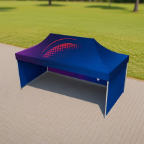Tente publicitaire événementielle 3×4,5 m avec impression couleur - VPrintShop