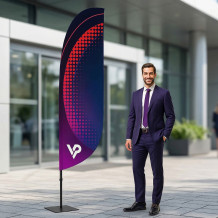 Beach flag advertising flag Winder 260cm | Manufacturer vprintshop.eu