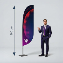 Beachflag reklámzászló Winder 260cm | Gyártó vprintshop.eu