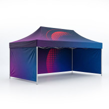 Tente publicitaire événementielle 3×4,5 m avec impression couleur - VPrintShop