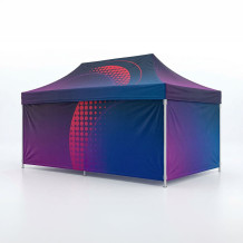 Tente publicitaire événementielle 3×4,5 m avec impression couleur - VPrintShop
