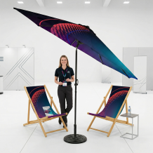Parasol reklamowy duży 300cm z nadrukiem