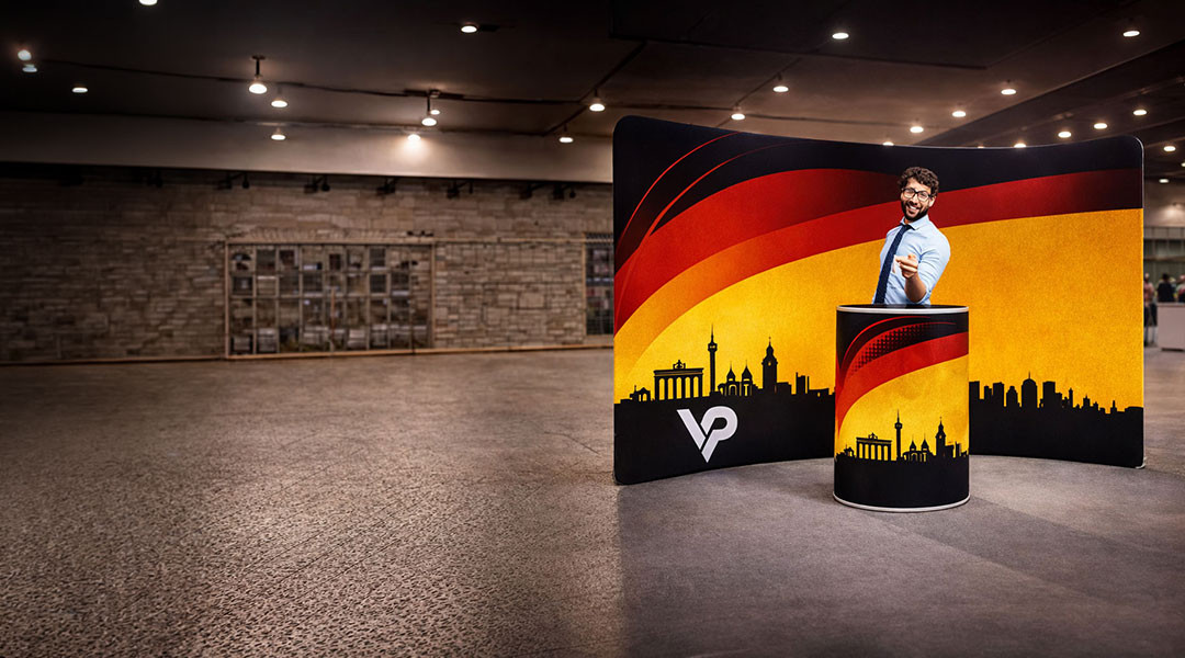 Textilwände mit Druck für Messen & Events